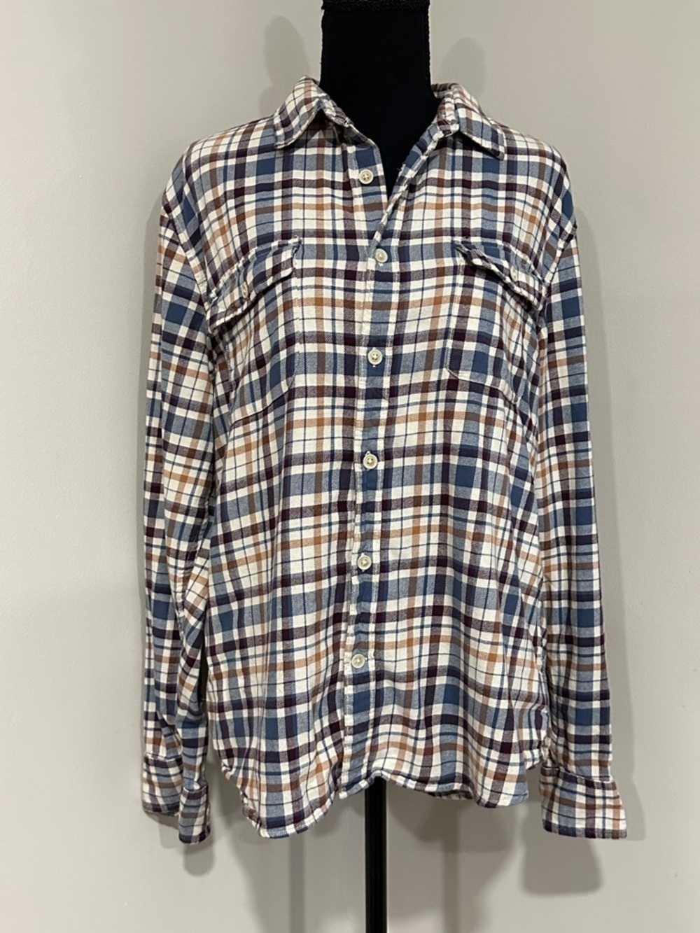 *LUCKY BRAND* Men’s Plaid Button-Down Shirt Size Large
